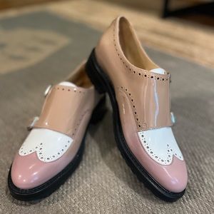 The Office of Angela Scott Mr. York Monk Strap Oxfords in Mauve (39)